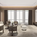 Modern Reception Room 3d model