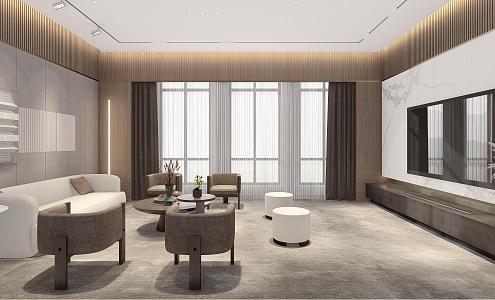 Modern Reception Room 3d model