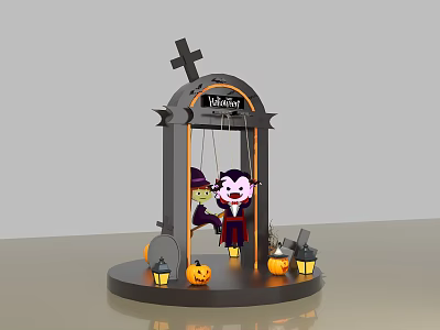 Modern Beauty Chen Halloween Beauty Chen 3d model