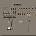 Pailform Stylish Assorted Design Wall Mounted Hooks With Hanging Bags Towels And Umbrellas
