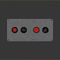 Electronic button key bomb key 3d model