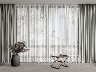 Modern Curtains 3d model