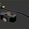 Vintage Analog Camera With Film Roll And Classic Lens Design