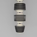 Modern Multi Tiered Pendant Light with Circular Shades and Sleek Design