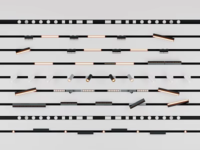 Modern LED Downlights And Spotlights With Various Styles For Home Lighting Design 3d model