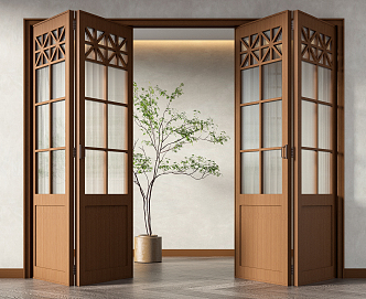 Quiet folding door 3d model