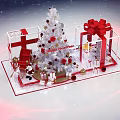 Lighting Christmas New Year Online Red Cool US Chen Punch Point DP Point Photo Area Road Show Photo Wall Fast Exhibition Device Product Elimination Pile Head Activity Flash Shop Industrial Wind Sign-in 3d model