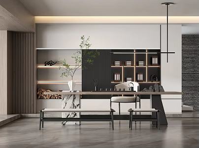 Modern Tea Room 3d model