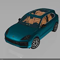 Blue SUV Car With Transparent Roof Orange Interior Sporty Wheels And Modern Design
