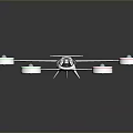 Modern Electric Flying Vehicle With Four Rotors Streamlined Body And Transparent Cockpit