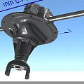 Industrial Mechanical Equipment With Precision Geared Mechanism And Dimensional Details