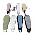 Various Colored Handheld Electric Devices With Charging Cables And Different Designs