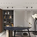 Modern Living Dining Room Interior With Sofa Coffee Table And Marble TV Wall Decor