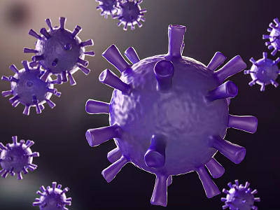Modern virus 3d model