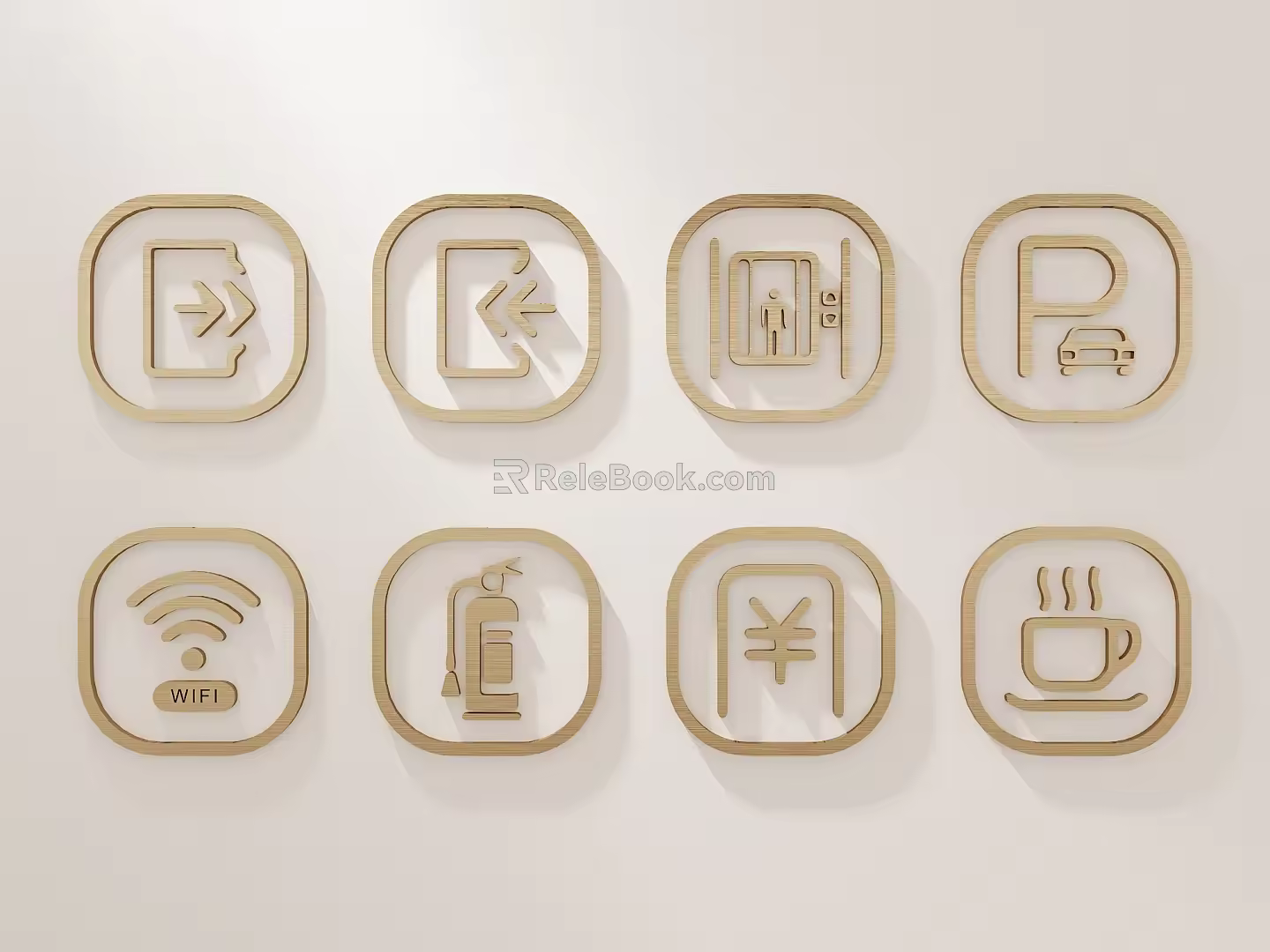 Metal Pattern Boundary Word Metal Word Guide Figure Ornament 3d model