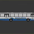 Victoria Regia Bus 06110 With White And Blue Exterior Design Details