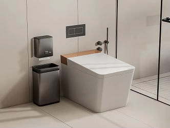 Smart toilet 3d model