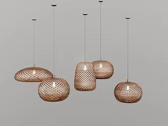 Southeast Asia Chandelier 3d model