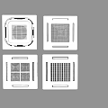 ceiling type central air conditioning 3d model