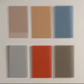 Rectangular Decorative Wall Panels With Various Colors And Textured Surfaces 3d model