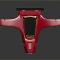Red Futuristic Flying Car 3D Model With Sleek Aerodynamic Design And Detailed Render