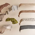Cozy Soft Bedding Collection With Various Color Throws And Textured Knitted Blankets