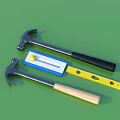 Professional Hardware Tools Including Claw Hammers Spirit Level And Durable Handles For DIY Projects