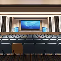 Report Hall Multimedia Classroom 3d model