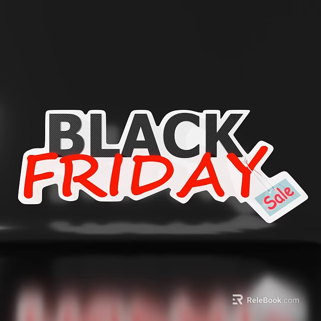 Black Friday Sale Top Deals And Best Discounts For Holiday Shopping 3d model 