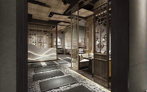 New Chinese Restaurant 3d model