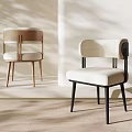 Modern Leisure Chairs With Wooden Frame And Fabric Upholstery For Interior Decor