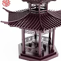 Chinese Hexagon Pavilion 3d model