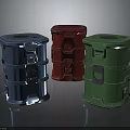 Colorful Heavy Duty Storage Containers With Secure Latches And Stackable Design In Blue Red Green