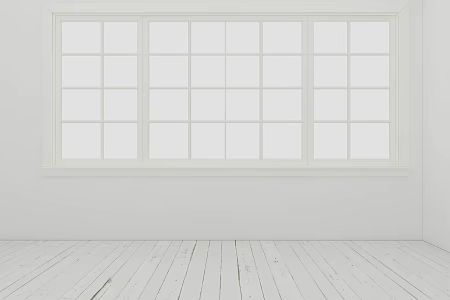 Modern windows minimalist home 3d model