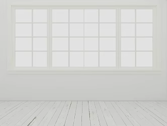 Modern windows minimalist home 3d model