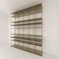Modern Storage Shelving Unit With Multiple Open Tiers And Sleek Structure