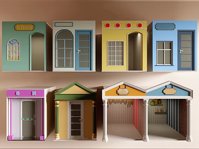 Commercial Facade 3d model
