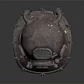 Weapon Style Vintage Diver Helmet With Circular Glass Windows And Metal Bolts
