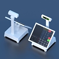 Cash register supermarket supplies 3d model