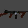 Thomson submachine gun 3d model