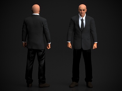 Bodyguard Business People 3d model