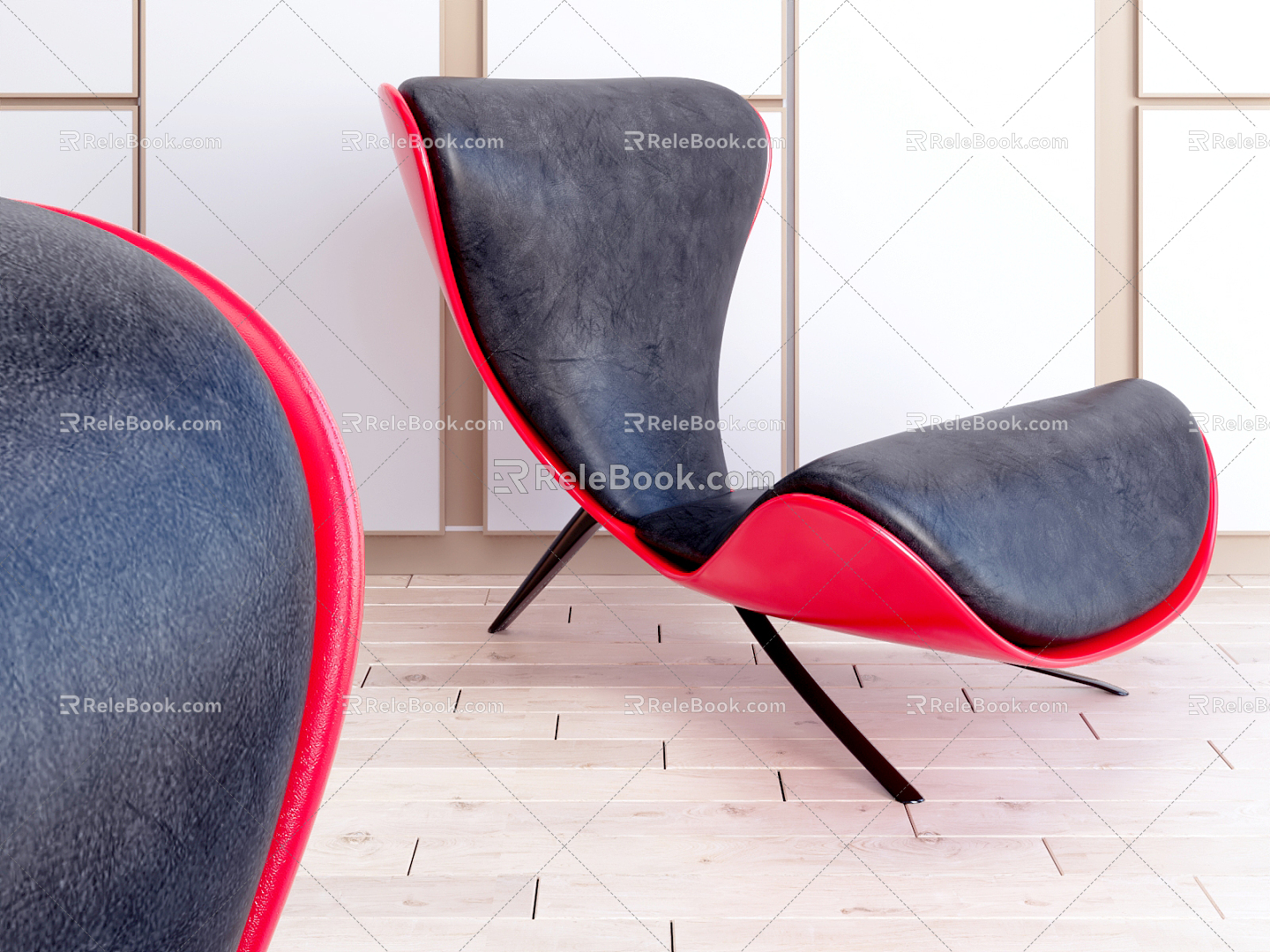 modern leisure chair 3d model