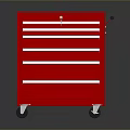 Tool Box Iron Box Multi-layer Tool Box Iron Box Iron Trunk Box Luggage Leather Box 3d model