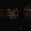 Urban Building Complex 3D Model Featuring High Rise Buildings And Road Layout