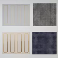Various Textured Upholstered Wall Panels With Different Patterns And Colors For Home Decor 3d model