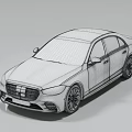 Silver Luxury Sedan With Modern Sleek Body Design Red Leather Seats And Stylish Wheels