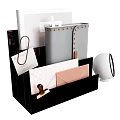 Stationery Book Notebook Shelf Storage Rack Bookshelf Pin 3d model