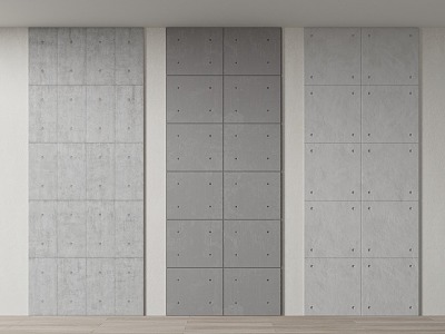 Modern concrete wall tile 3d model