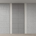 Modern concrete wall tile 3d model