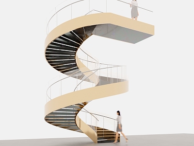 revolving staircase 3d model